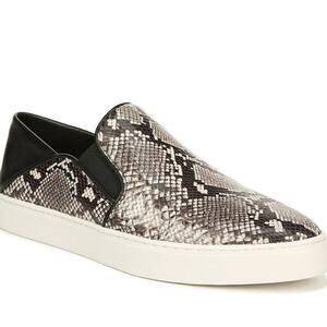 Vince Garvey Slip On Snakeskin Print Sneaker Size 6